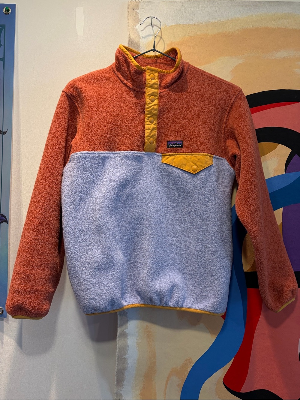 Patagonia Kids Lightweight Synchilla Snap-T Pullover Pale Periwinkle